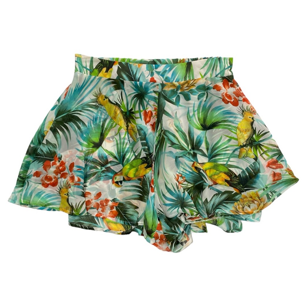 Show Me Your MuMu Tropical Parrot Print Shorts